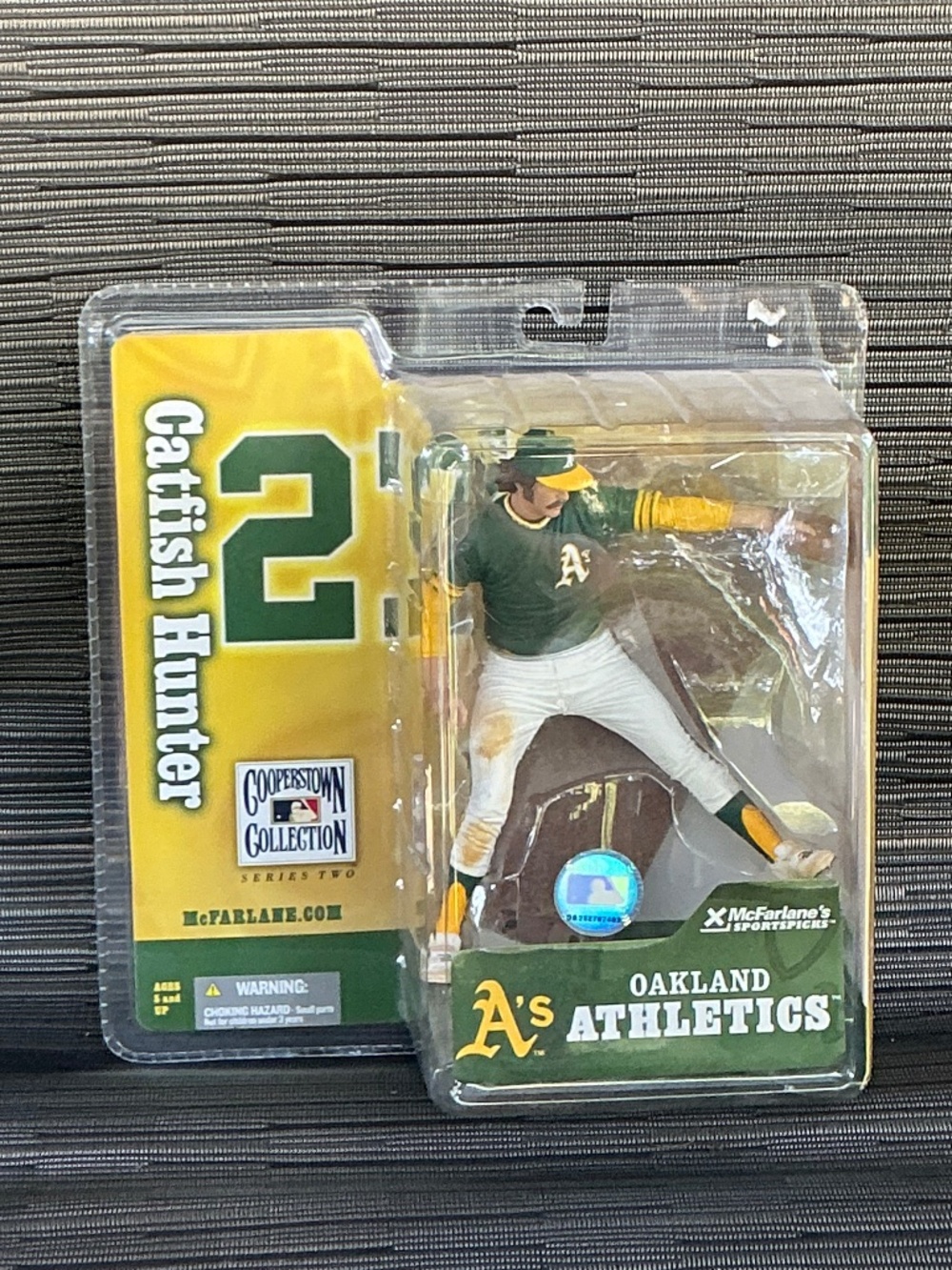 McFarlane MLB Cooperstown 2 Catfish Hunter Oakland Athletics 6" Figure 2005